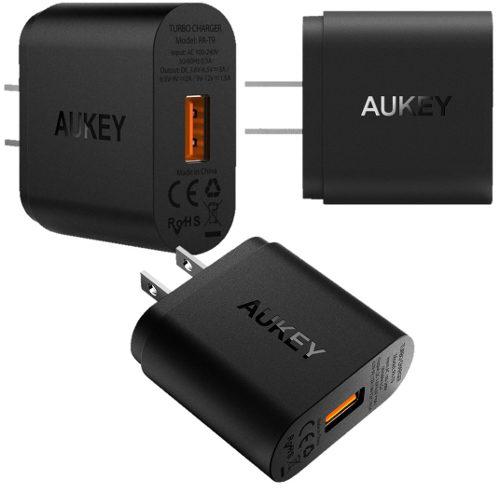 Cargador De Pared Aukey Pa-t9 Quick Charge 3.0 Carga Rapida