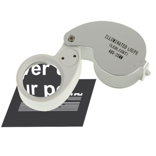 Lupa Micro Deteccion Joyeria 40x-25 Led Iluminado Cknm