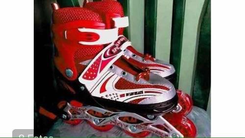 Patines En Linea Ajustable Talla 33-36