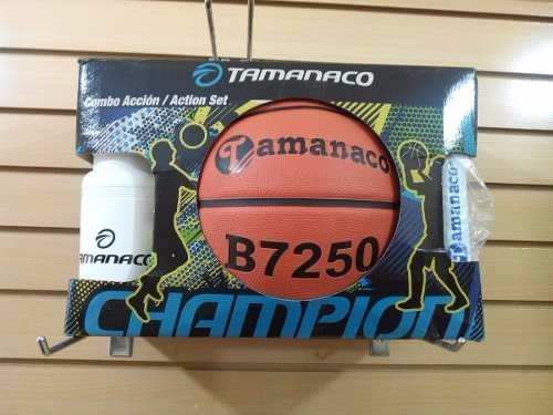 Combo Tamanaco Basket #7 De Goma Con Termo Y Bomba