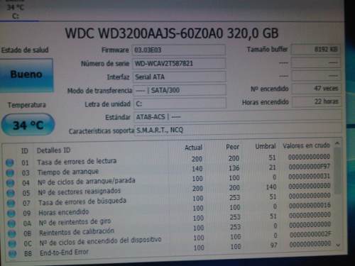 Disco Duro Para Pc 320 Gb Hitachi, Segate Wd Probcristaldisk