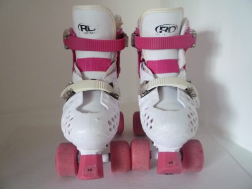 Patines Para Niña Ajustables, 4 Ruedas Roller Derby