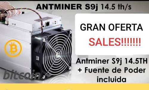 Antminer S9j 14.5 Th/s Con Psu Bitmain (totalmente Nueva)