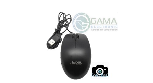 Mouse Jedel Optico M21 Usb Negro