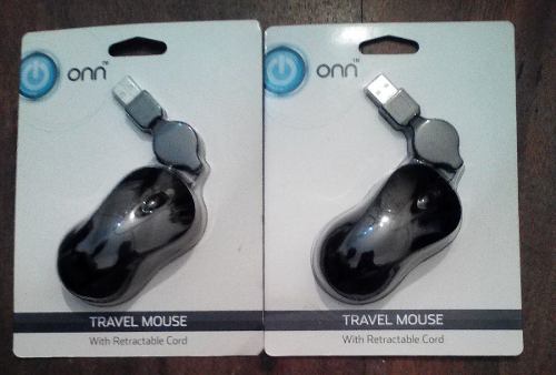 Mouse Marca Onn Con Cable Usb Retractil