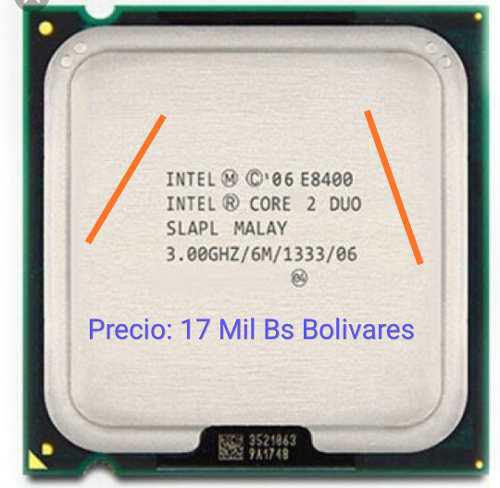 Procesador Intel Core 2 Duo E8400 3.0ghz/6mb/1333 Mhz 775