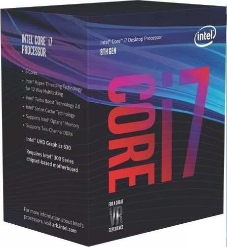 Procesador Intel Core I7 8700 3,2 A 4,6 Ghz
