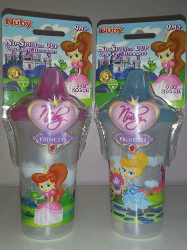 Vasos Antiderrame Marca Nuby De Princesas 9 Onzas/266ml +9m