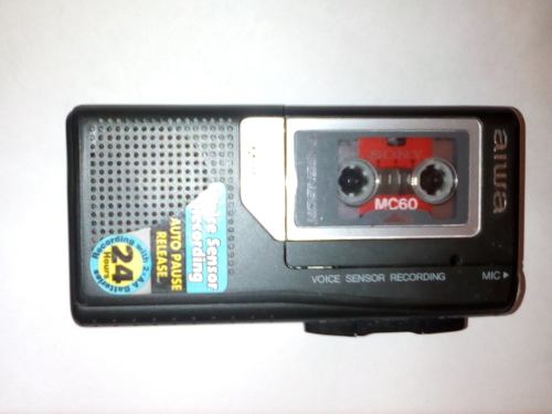 Aiwa V-sensor Micro Cassette Grabador Tp-m115