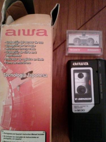 Grabador Reportero Aiwa Microcasette Con Sensor De Voz