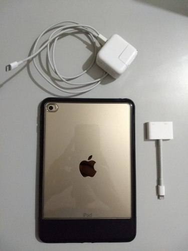Ipad Mini 4 Wifi Dorado 128gb Con Accesorios