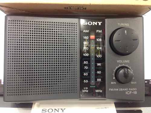 Radio Am-fm Originales.sony Icf.18 Nuevos Portatil