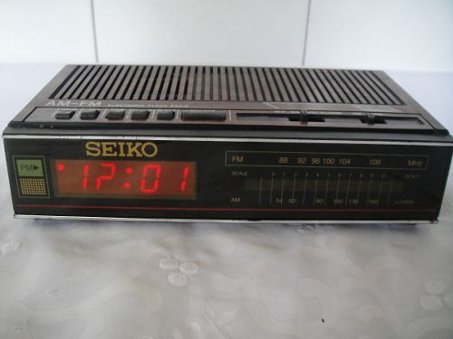 Radio Reloj Despertador Fm Am Seiko Para Reparar Sirve Am