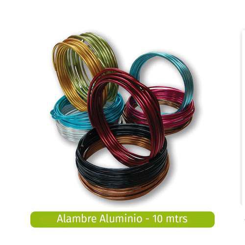 Alambre Aluminio Bisuteria 2.0 -colores-aluminio
