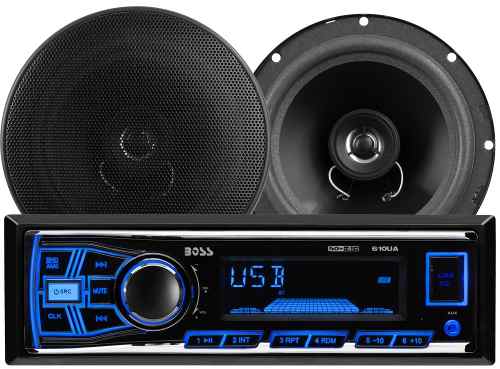 Combo Reproductor 1 Dim Y Cornetas 6.5 Boss - Bluetooth, Usb