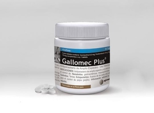 Gallomec Plus 100tabletas Gallos Finos 20verde