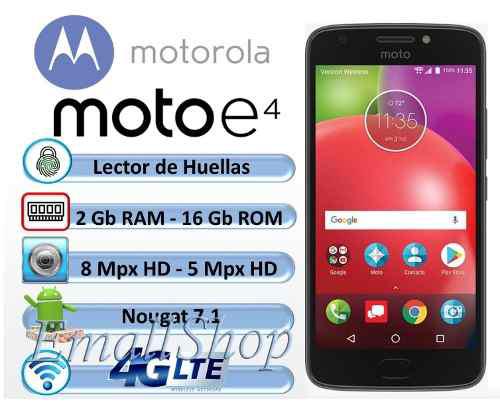 Motorola Moto E4 Huella 16gb 2gb Ram Android 7 8mpx En 100