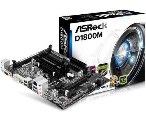 Tarjeta Madre Asrock D1800m + Procesador Intel Dual Core New