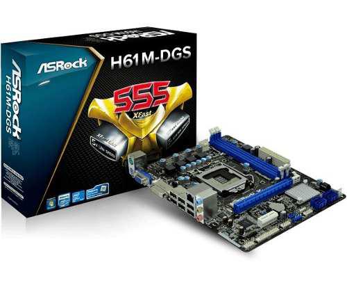 Tarjeta Madre Asrock H61m-dgs Socket 1155 Ddr3 I3/i5/i7