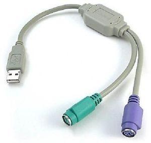 Cable Adaptador Usb A Ps/2 Convertidor De Teclado Mouse A Pc