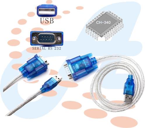 Cable Usb A Serial Rs232 Db9 Adaptador Convertidor Impresor