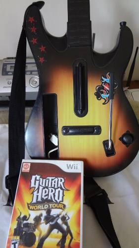 Guitarhero Juego Wii, Guitarra Y Microfono