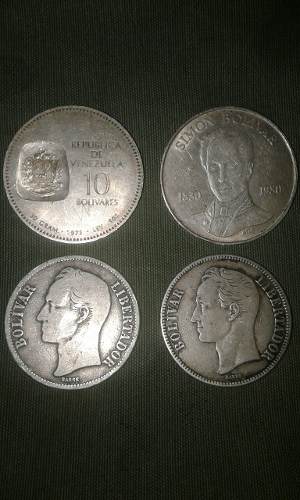 Lote De Monedas Conmemorativas De Plata