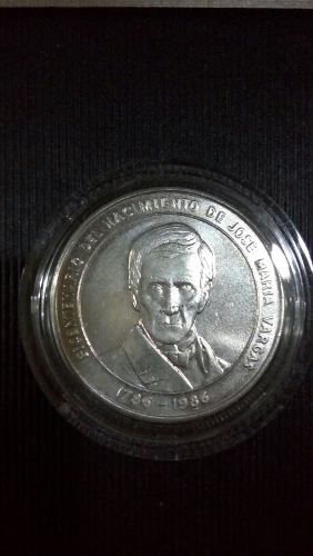 Moneda Conmemorativa Jose Maria Vargas