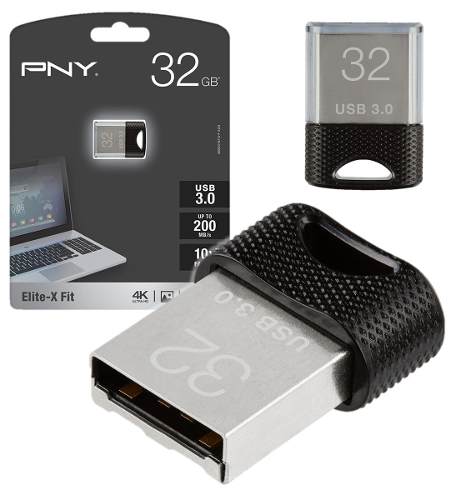 Pendrive Memoria Mini Pny 32gb 200mb Directv Fit Usb 3.0