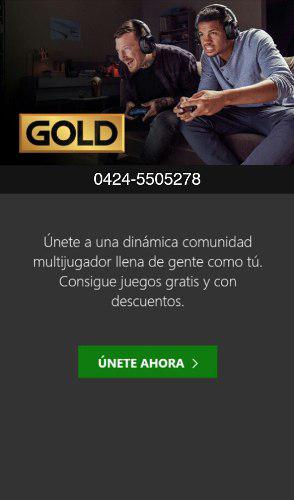 Xbox Live Gold 1 Mes