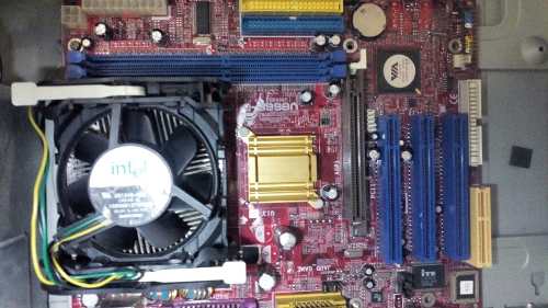 Tarjeta Madre Intel Pentium 4 Ddr400 + Procesador + Fuente