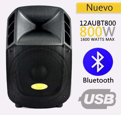 Corneta Amplificada Sps Audio 12aubt 800watts Bluetooth Usb