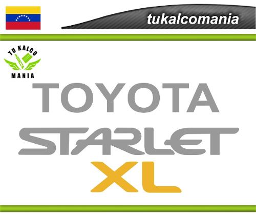 Calcomania Starlet Xl Toyota