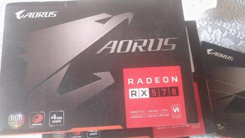 Nueva Remate Tarjeta De Video Rx 570 Aorus 4gb