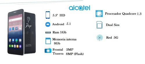 Alcatel Pop 3,quad Core 1.3 Ghz, Android 5.1 1gb Ram