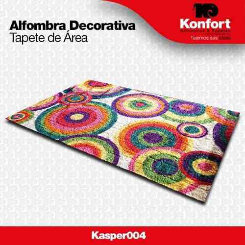 Alfombra Tapete Decorativo Konfort Mod Kasper004