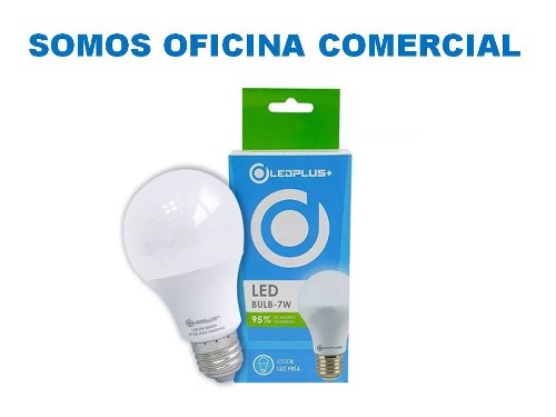 Bombillo Led 7w E27 Rosca Bulbo k Luz Calida Ledplus