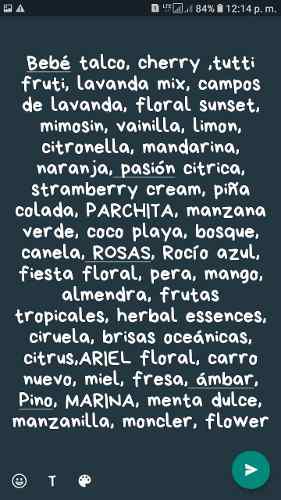 Fragancias Aromas Concentradas