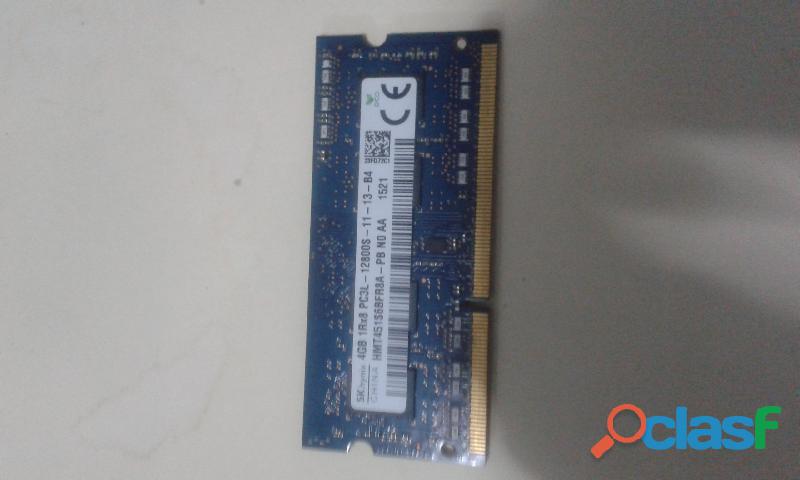 Memoria RAM 4GB DDR3 1Rx8 PC3L 12800S (50.000 Bs.S)