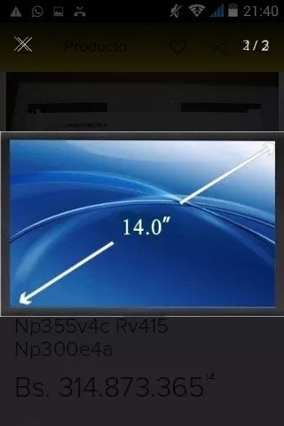 Pantalla De Laptop Samsung Np300e4a Se Vende O Se Cambia