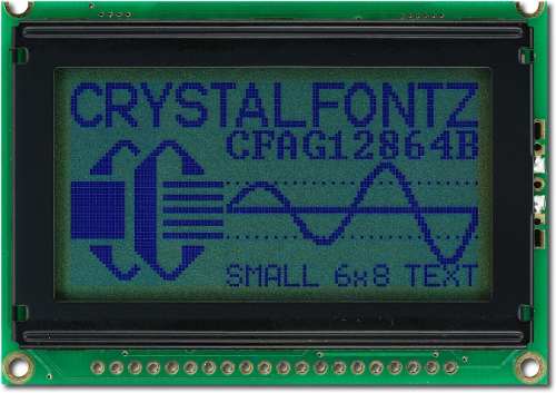 Pantalla Lcd Grafica 128x64 Crystalfontz Cfagb-wgh-v
