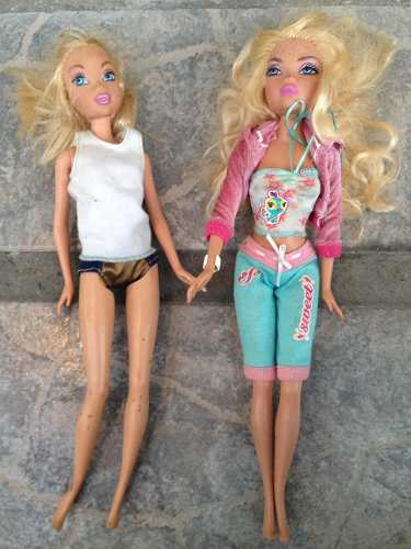 2 Muñecas Barbie Bratz Originales Mattel Juguete