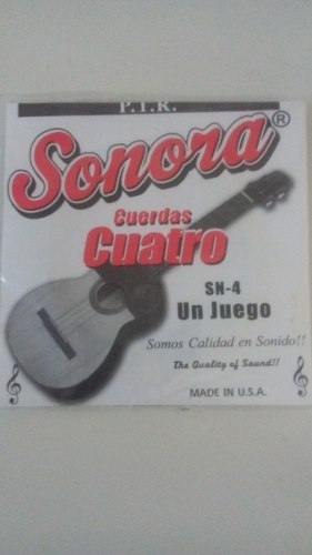Juego De Cuerdas Para Cuatro Sn-4 Sonora