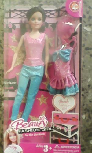 Munecas Barbie Beauty Fasion Gri