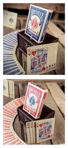 Cartas Poker Y Magia / Baraja Bicycle Antigua / Azul O Roja