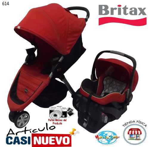 Coche Y Portabebe 3 Ruedas Britax Impecable.-