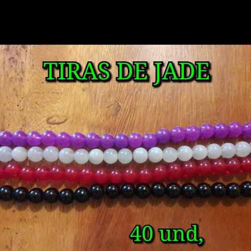 Jade De 1 Cm, Por Tira De 40 Und,