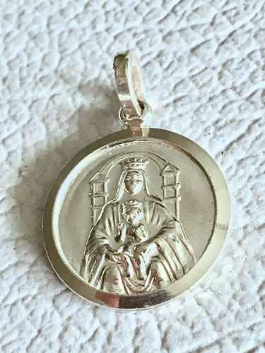 Medalla 16mm Plata Ley 925 Virgen De Coromoto 2,7gr Grabado