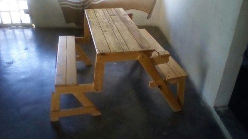 Mesa Picnic De Madera De Pino 25 Verdes