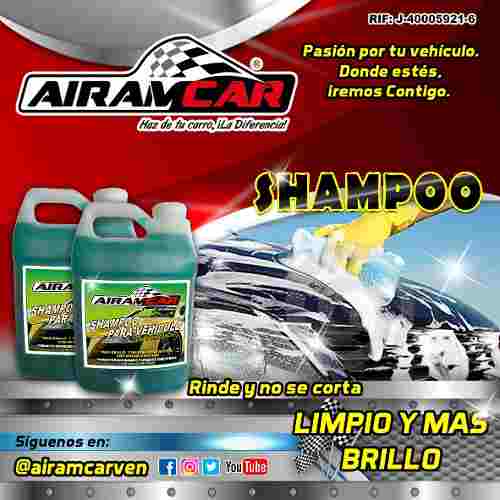 Shampoo Airam Car Para Carro. Autolavados-autoperiquitos.